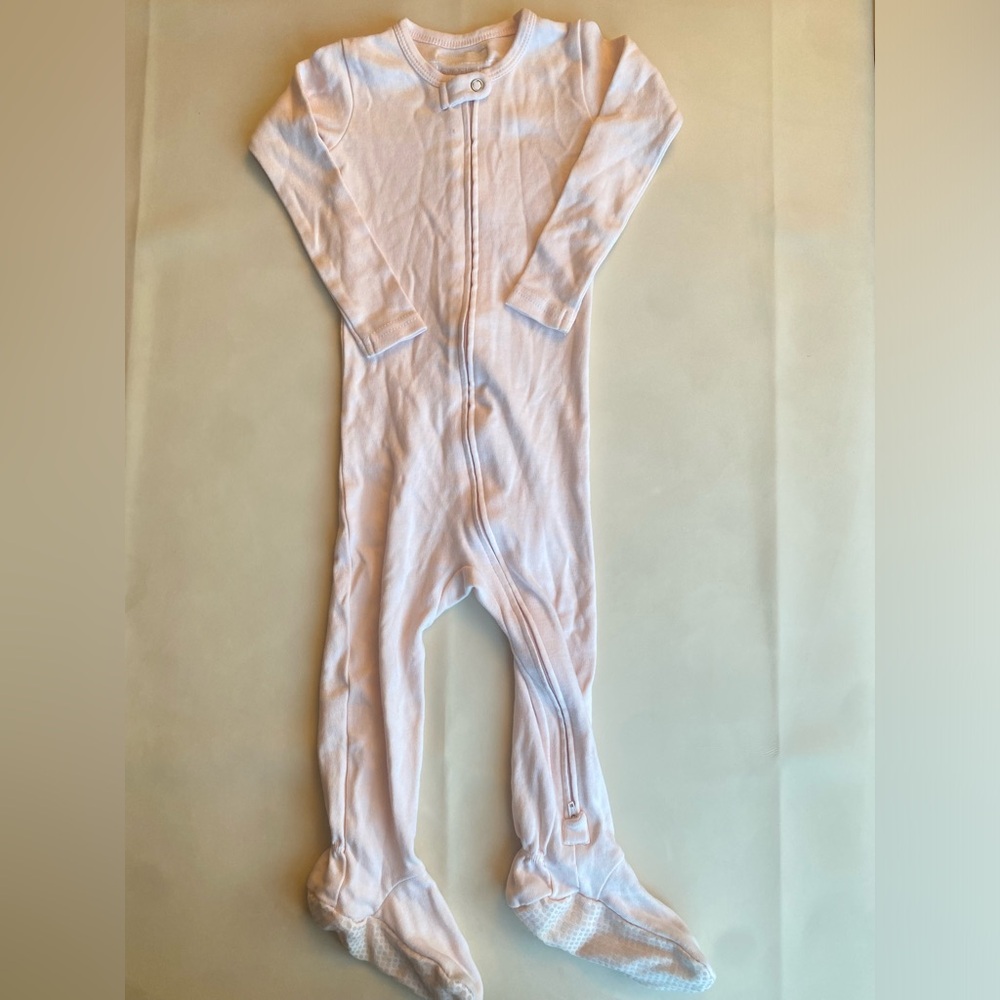 L'oved Baby Organic Baby Girl Footie Pajamas